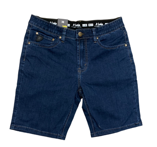 Stretch Denim Short, Darkstone - Caswell's Fine Menswear
