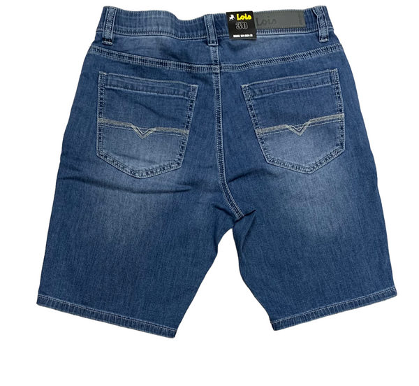 Stretch Denim Short, Stonewash - Caswell's Fine Menswear