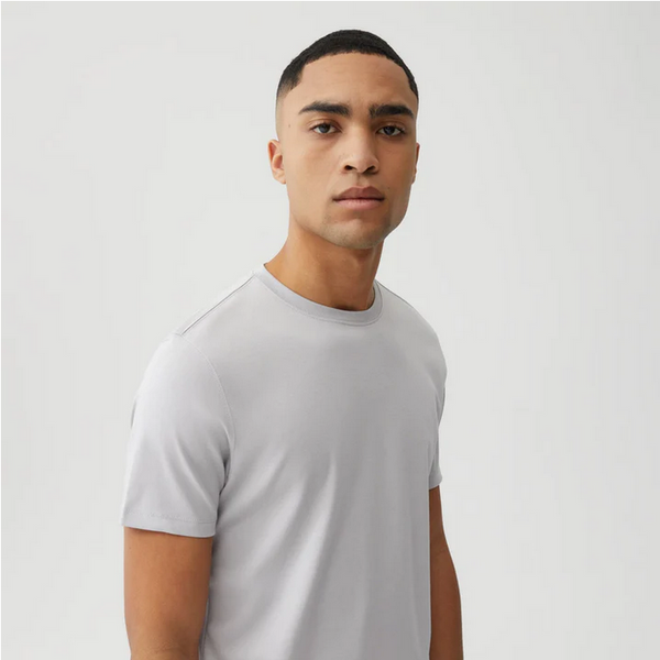 The Barakett Tee, Chalk - Caswell's Fine Menswear