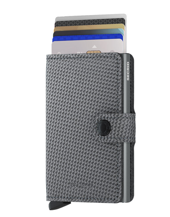SECRID MINIWALLET CARBON COOL GREY - Caswell's Fine Menswear