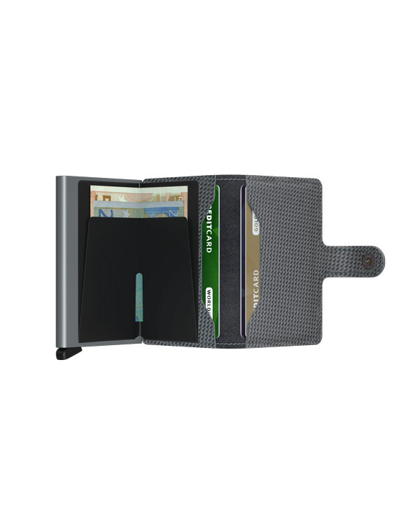 SECRID MINIWALLET CARBON COOL GREY - Caswell's Fine Menswear