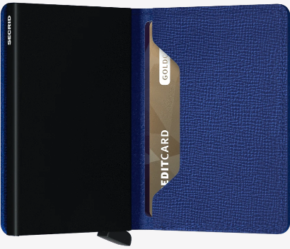 SECRID SLIMWALLET CRISPLE BLUE - Caswell's Fine Menswear