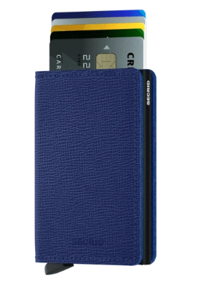SECRID SLIMWALLET CRISPLE BLUE - Caswell's Fine Menswear