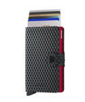 Mini Wallet Cubic, Black/Red - Caswell's Fine Menswear
