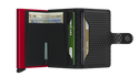 Mini Wallet Cubic, Black/Red - Caswell's Fine Menswear