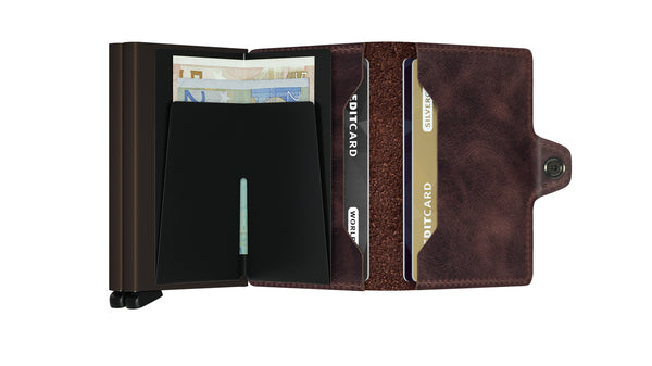 SECRID TWINWALLET VINTAGE CHOCOLATE - Caswell's Fine Menswear