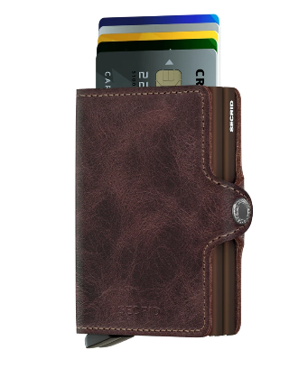 SECRID TWINWALLET VINTAGE CHOCOLATE - Caswell's Fine Menswear