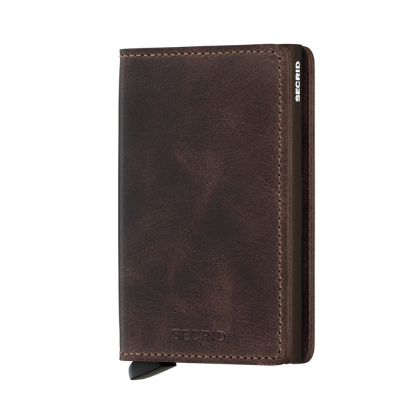 SECRID SLIMWALLET VINTAGE CHOCOLATE - Caswell's Fine Menswear