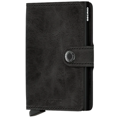 Mini Wallet Vintage, Black - Caswell's Fine Menswear