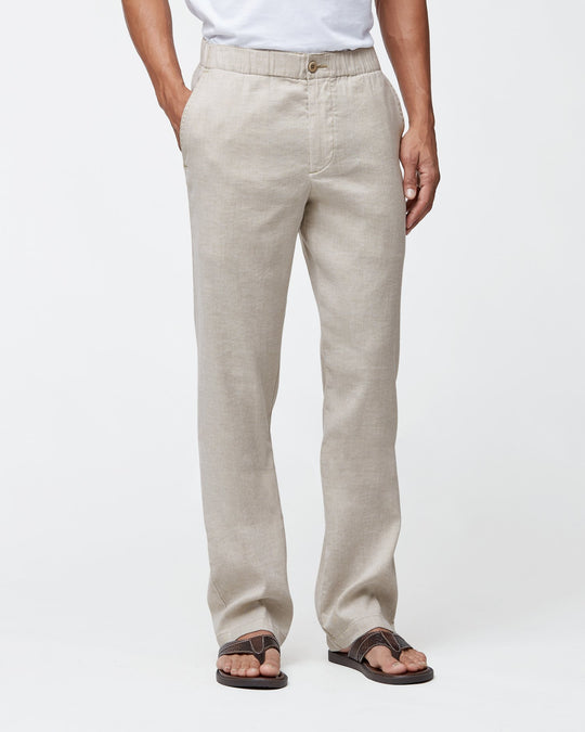 Beach Linen Pant, Stone Khaki