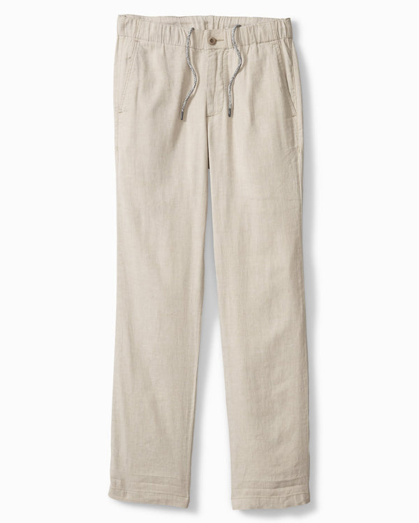TOMMY BAHAMA BEACH LINEN PANT STONE KHAKI - Caswell's Fine Menswear