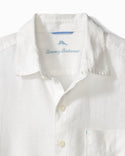 TOMMY BAHAMA SEA GLASS BREZZER LINEN SHIRT WHITE - Caswell's Fine Menswear