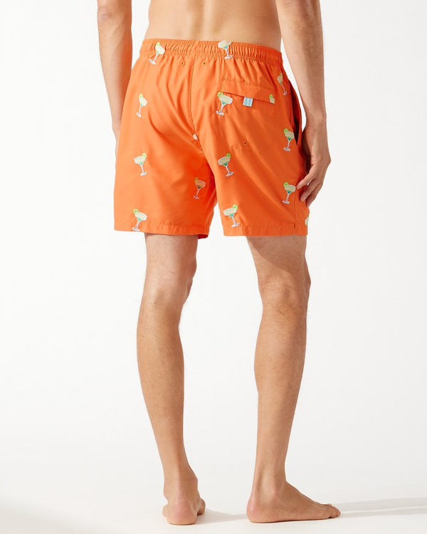Naples Marina Margarita Swim Trunks, Rumba - Caswell's Fine Menswear